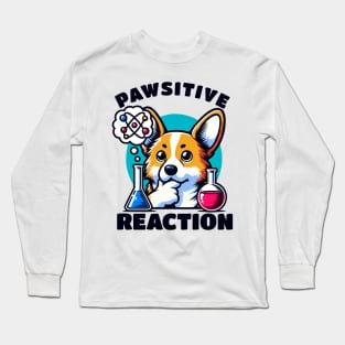 Pawsitive Reaction Black Chemistry Dog Lover Long Sleeve T-Shirt